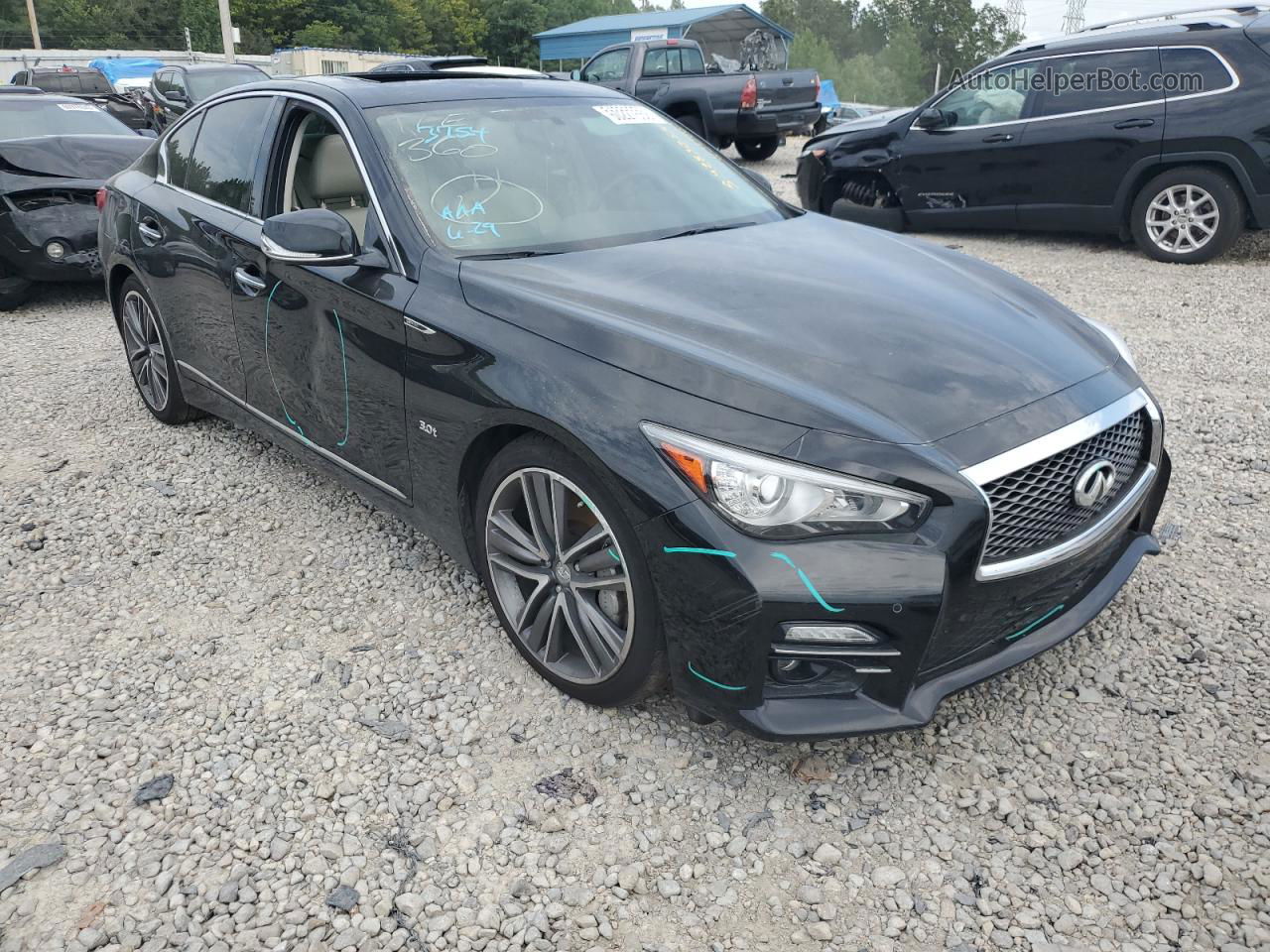 2016 Infiniti Q50 Premium Black vin: JN1EV7AP7GM301138