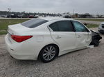 2016 Infiniti Q50 Premium White vin: JN1EV7AP7GM302080