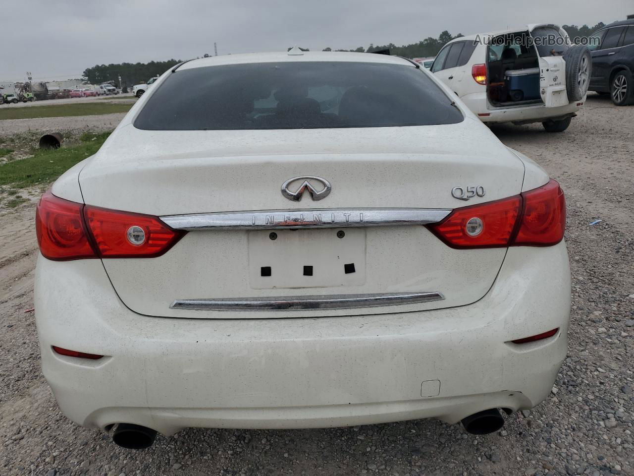 2016 Infiniti Q50 Premium White vin: JN1EV7AP7GM302080