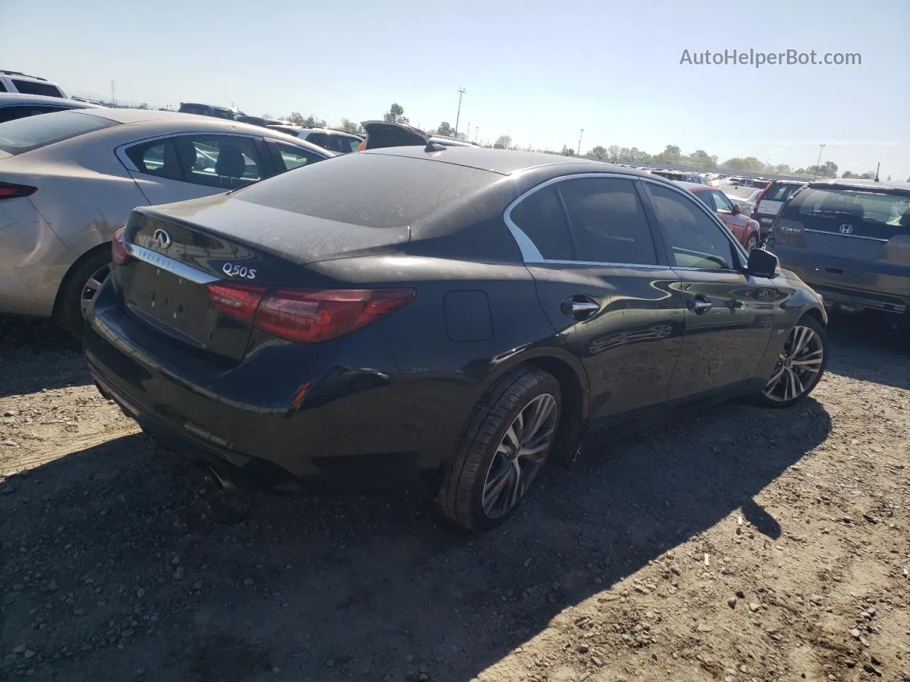 2018 Infiniti Q50 Luxe Black vin: JN1EV7AP7JM351688