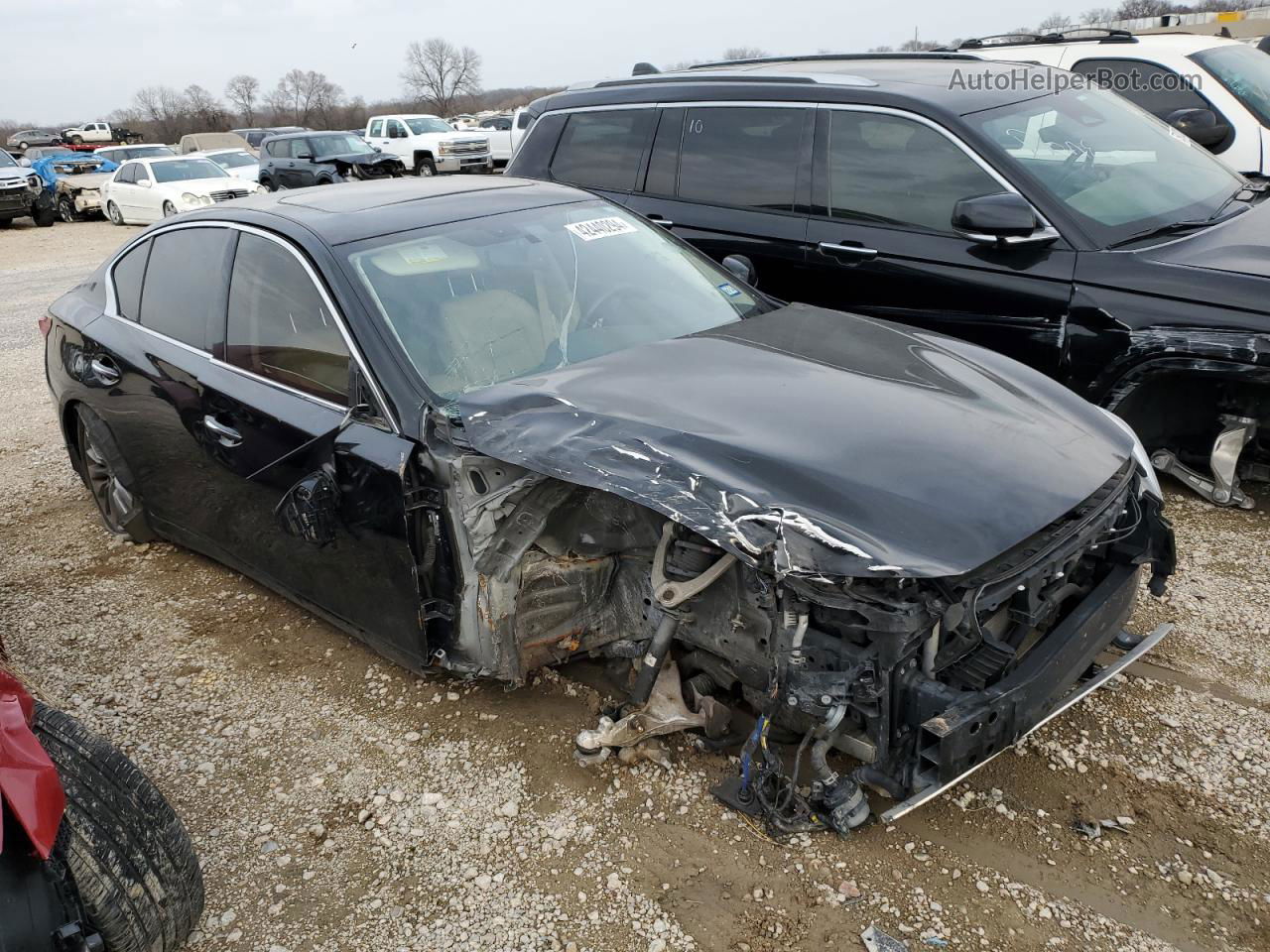 2018 Infiniti Q50 Luxe Black vin: JN1EV7AP7JM354462