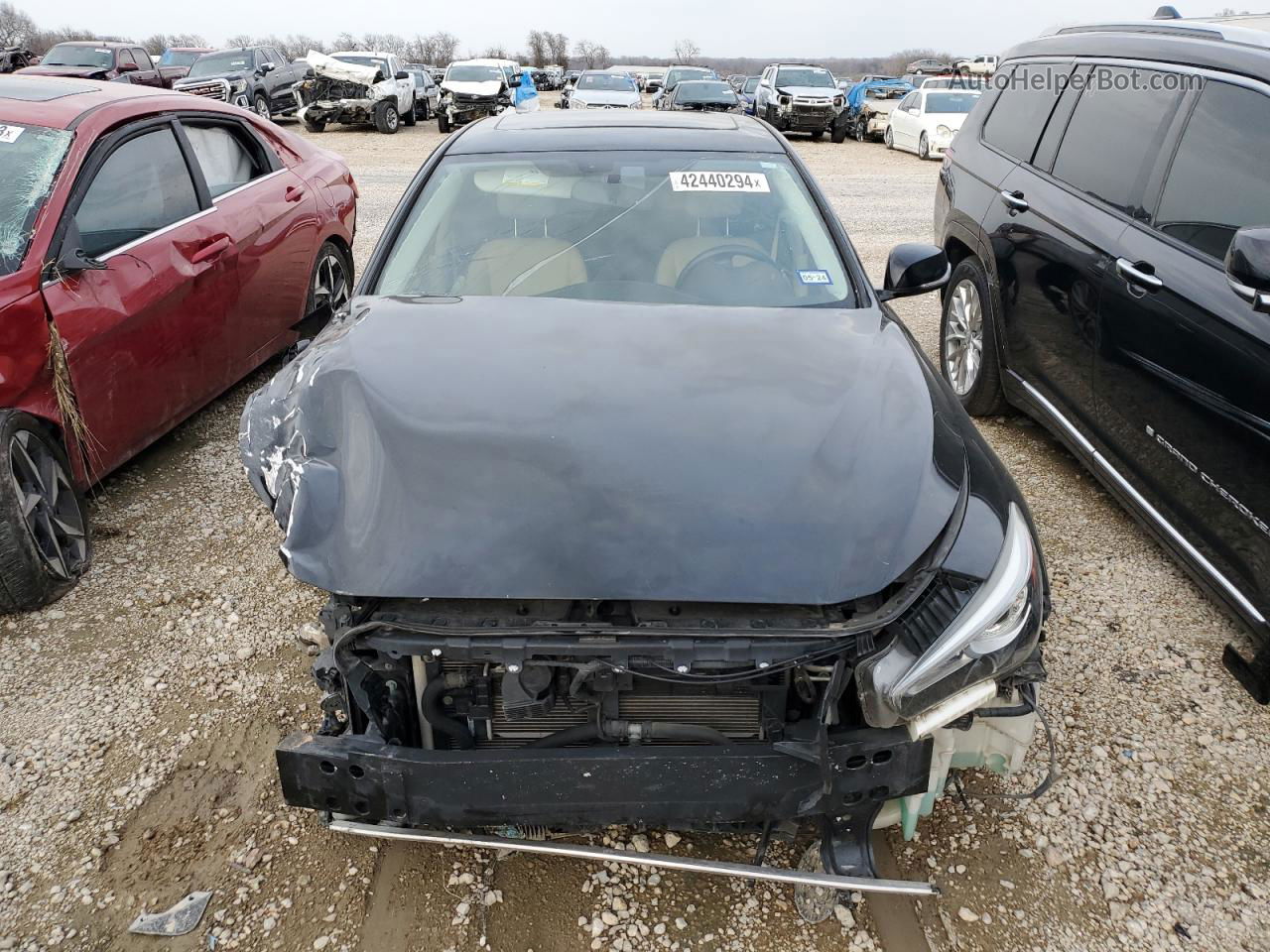 2018 Infiniti Q50 Luxe Black vin: JN1EV7AP7JM354462