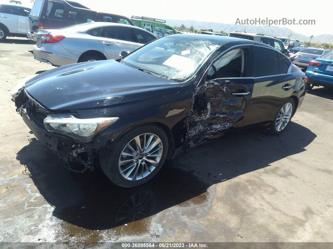 2018 Infiniti Q50 3.0t Luxe Black vin: JN1EV7AP7JM356468