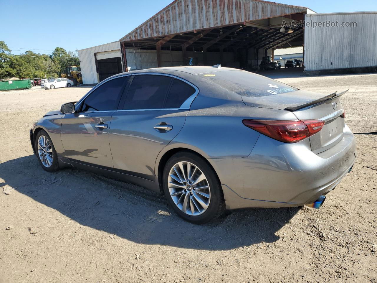 2018 Infiniti Q50 Luxe Серый vin: JN1EV7AP7JM356891