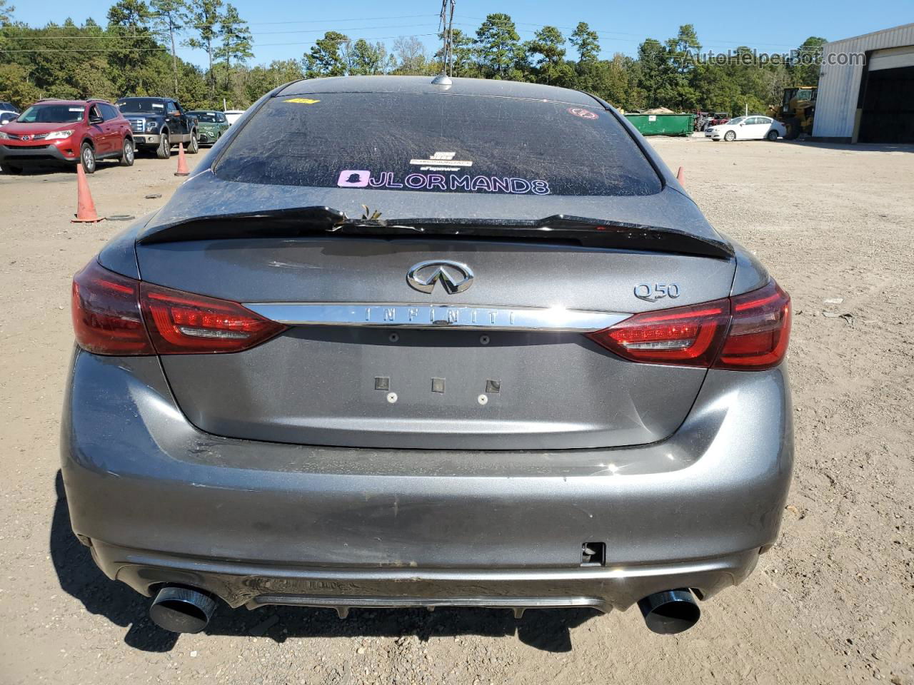 2018 Infiniti Q50 Luxe Gray vin: JN1EV7AP7JM356891