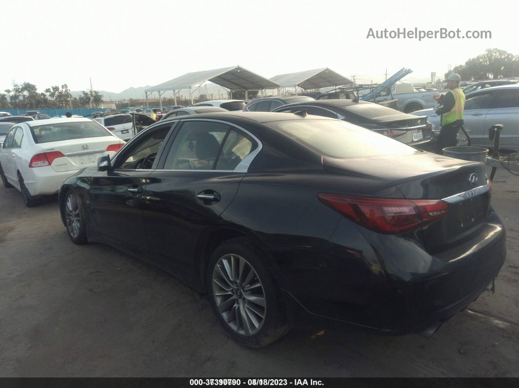 2018 Infiniti Q50 3.0t Luxe Черный vin: JN1EV7AP7JM359760