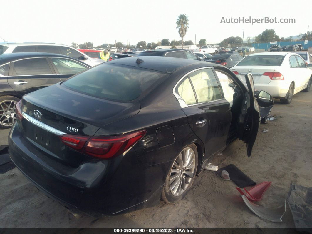 2018 Infiniti Q50 3.0t Luxe Черный vin: JN1EV7AP7JM359760