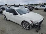 2018 Infiniti Q50 Luxe White vin: JN1EV7AP7JM362447