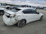 2018 Infiniti Q50 Luxe White vin: JN1EV7AP7JM362447