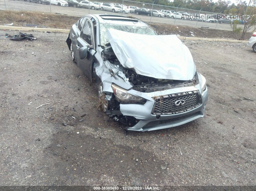 2019 Infiniti Q50 3.0t Luxe Light Blue vin: JN1EV7AP7KM510484