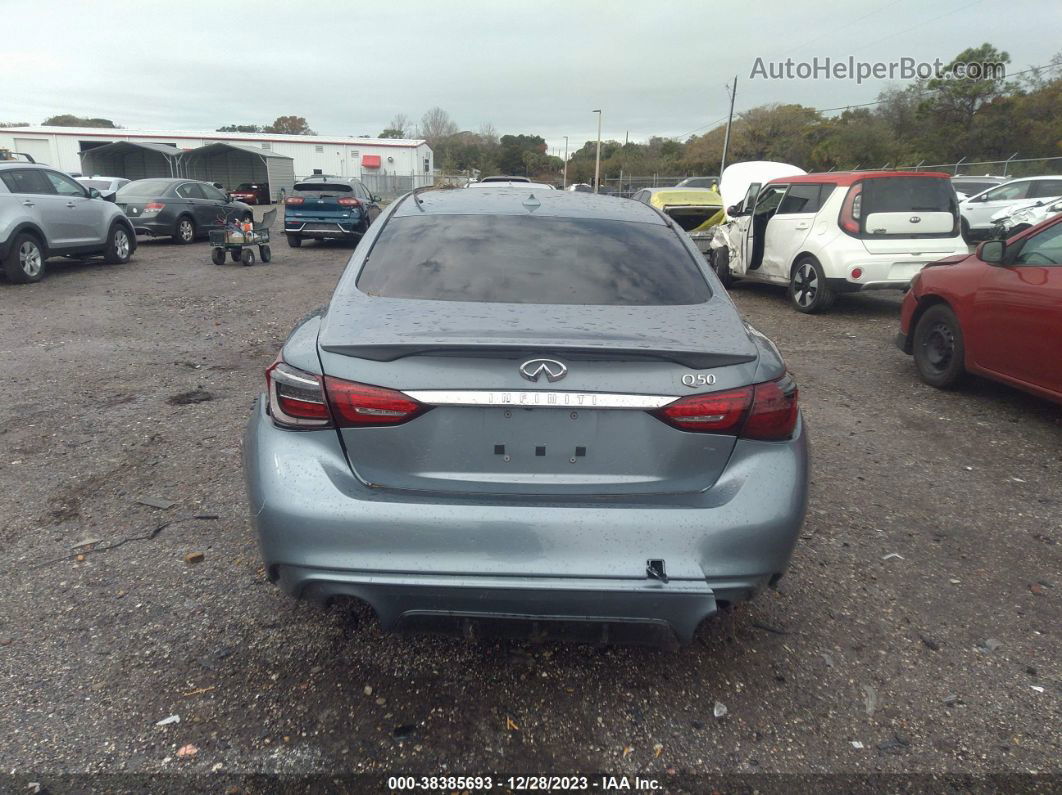 2019 Infiniti Q50 3.0t Luxe Light Blue vin: JN1EV7AP7KM510484