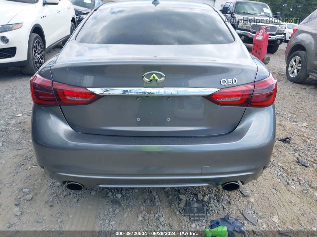 2019 Infiniti Q50 3.0t Luxe Gray vin: JN1EV7AP7KM511943