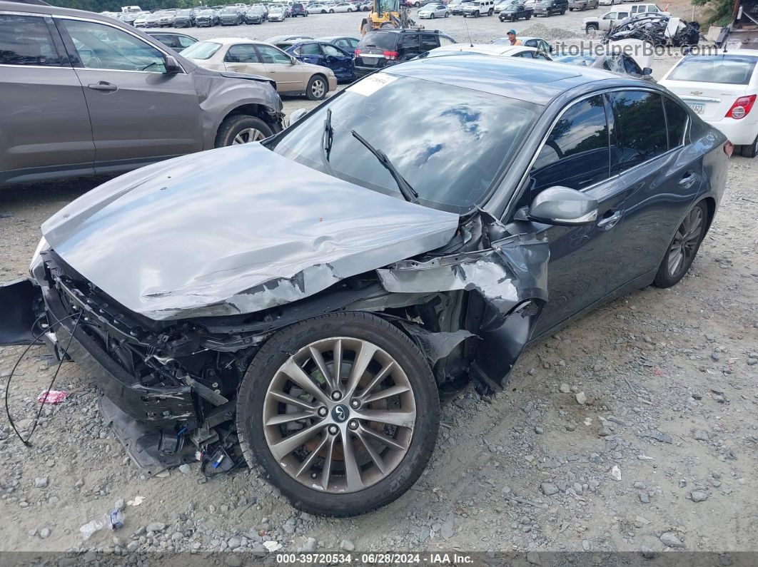 2019 Infiniti Q50 3.0t Luxe Gray vin: JN1EV7AP7KM511943