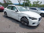 2019 Infiniti Q50 3.0t Luxe White vin: JN1EV7AP7KM512610