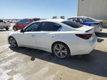 2019 Infiniti Q50 Luxe White vin: JN1EV7AP7KM514843