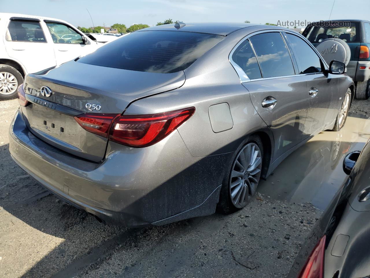 2019 Infiniti Q50 Luxe Gray vin: JN1EV7AP7KM515118