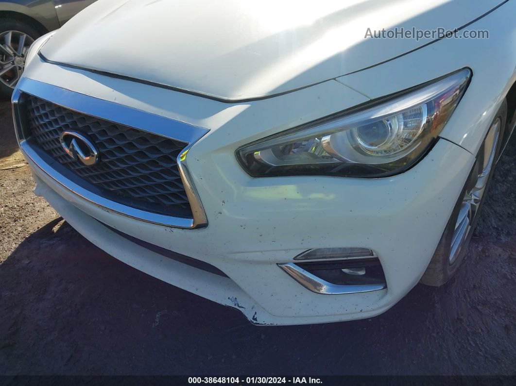 2019 Infiniti Q50 3.0t Luxe White vin: JN1EV7AP7KM516429