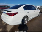 2019 Infiniti Q50 3.0t Luxe White vin: JN1EV7AP7KM516429