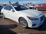 2019 Infiniti Q50 3.0t Luxe White vin: JN1EV7AP7KM516429