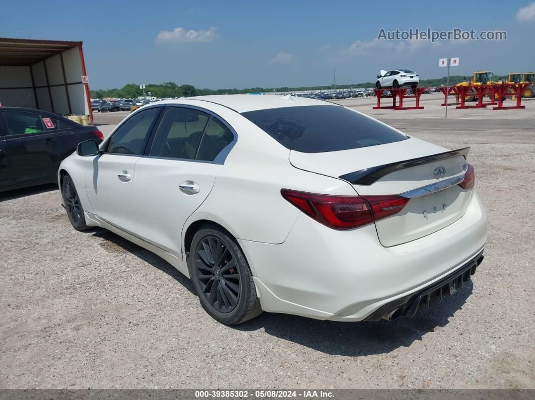 2019 Infiniti Q50 3.0t Luxe Белый vin: JN1EV7AP7KM516737