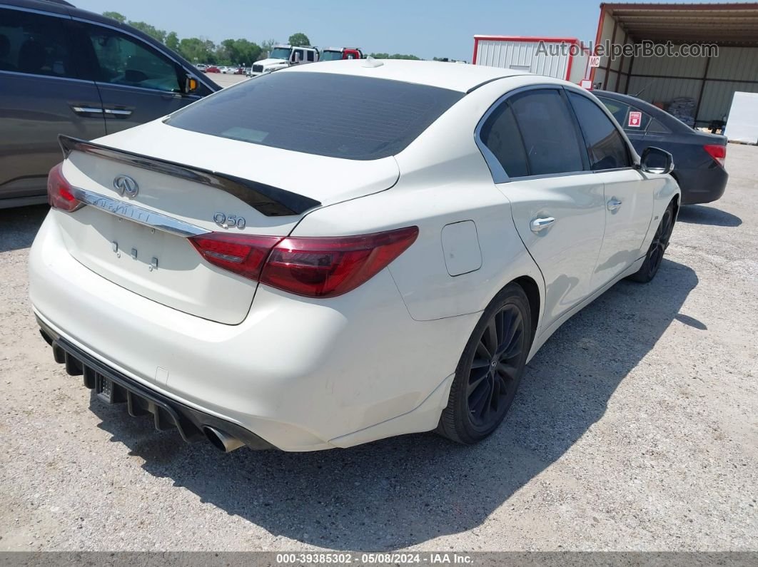 2019 Infiniti Q50 3.0t Luxe Белый vin: JN1EV7AP7KM516737