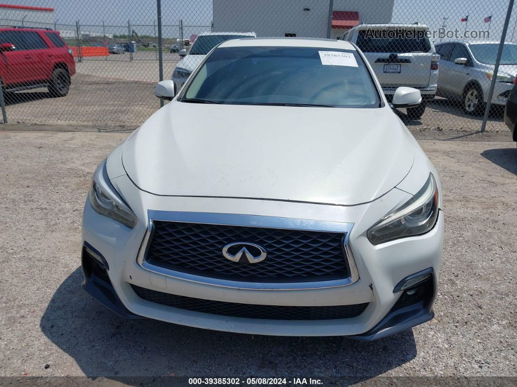 2019 Infiniti Q50 3.0t Luxe Белый vin: JN1EV7AP7KM516737