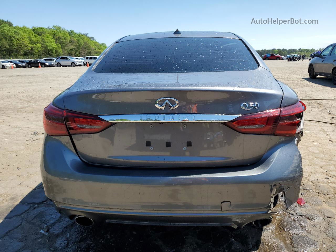 2019 Infiniti Q50 Luxe Серый vin: JN1EV7AP7KM518360