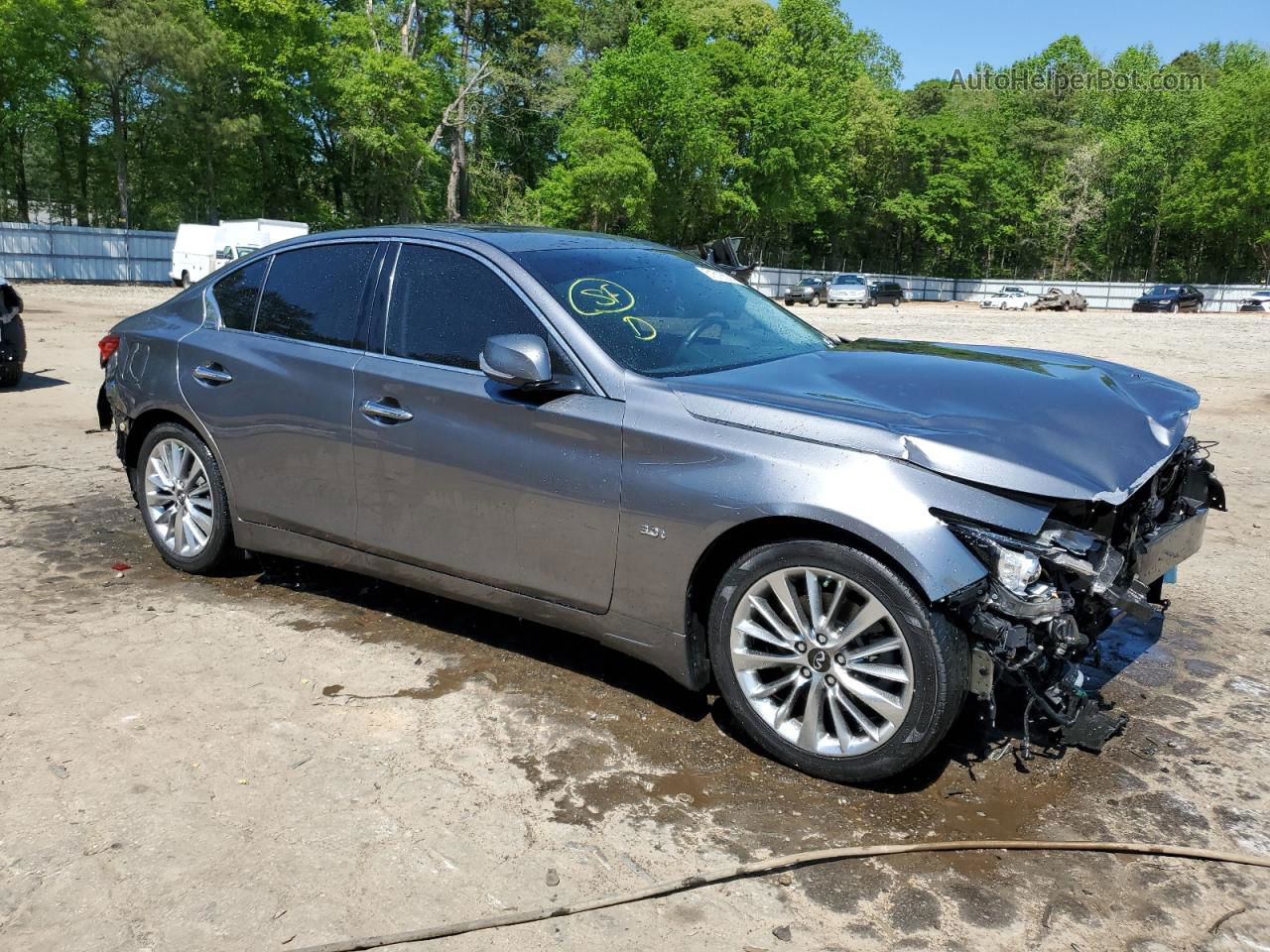 2019 Infiniti Q50 Luxe Gray vin: JN1EV7AP7KM518360