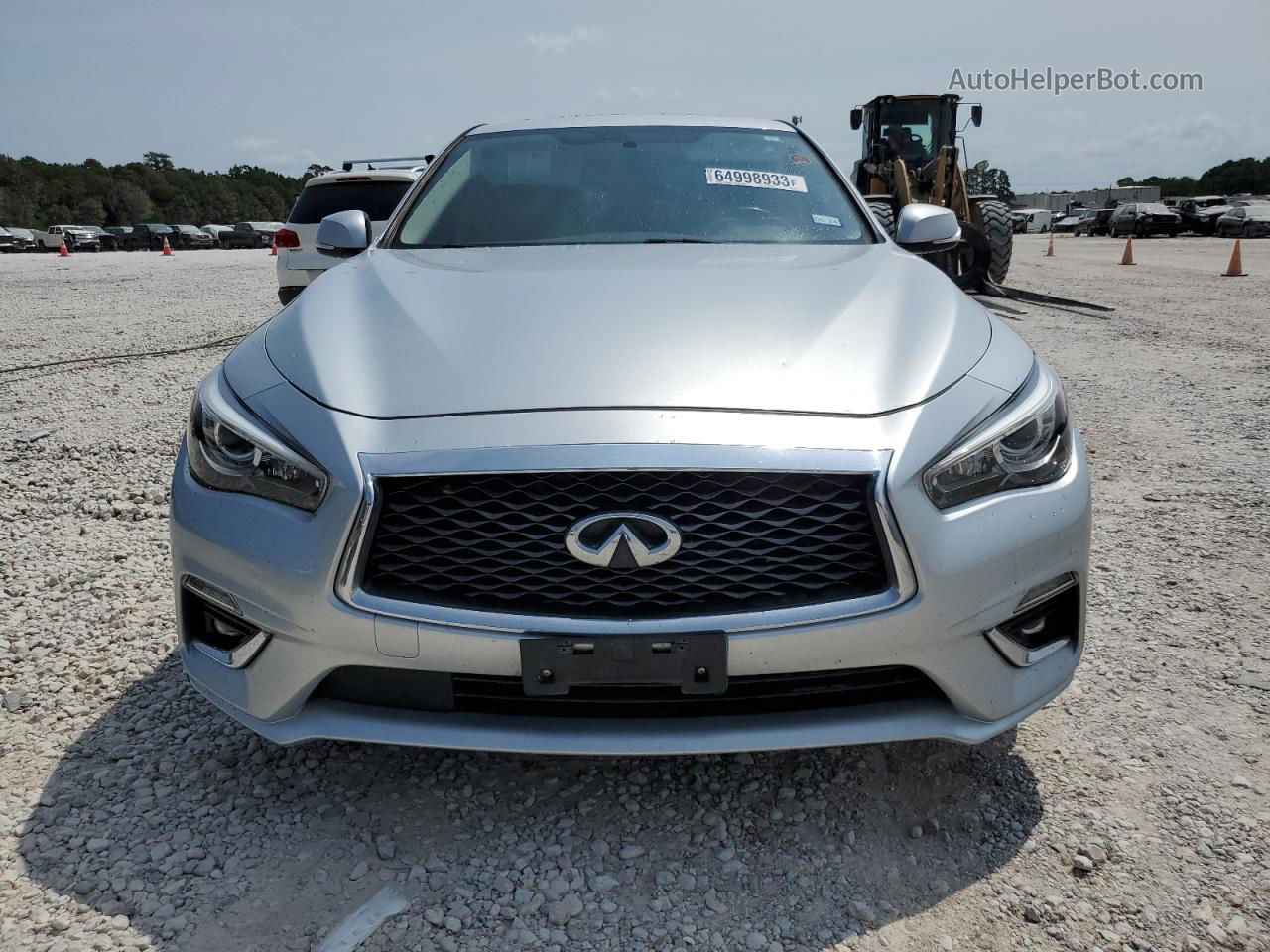 2019 Infiniti Q50 Luxe Silver vin: JN1EV7AP7KM518522