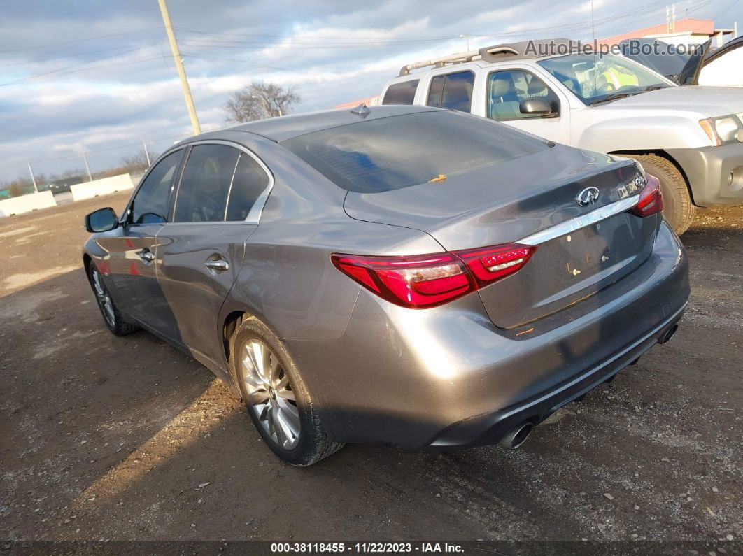 2019 Infiniti Q50 3.0t Luxe Gray vin: JN1EV7AP7KM541900