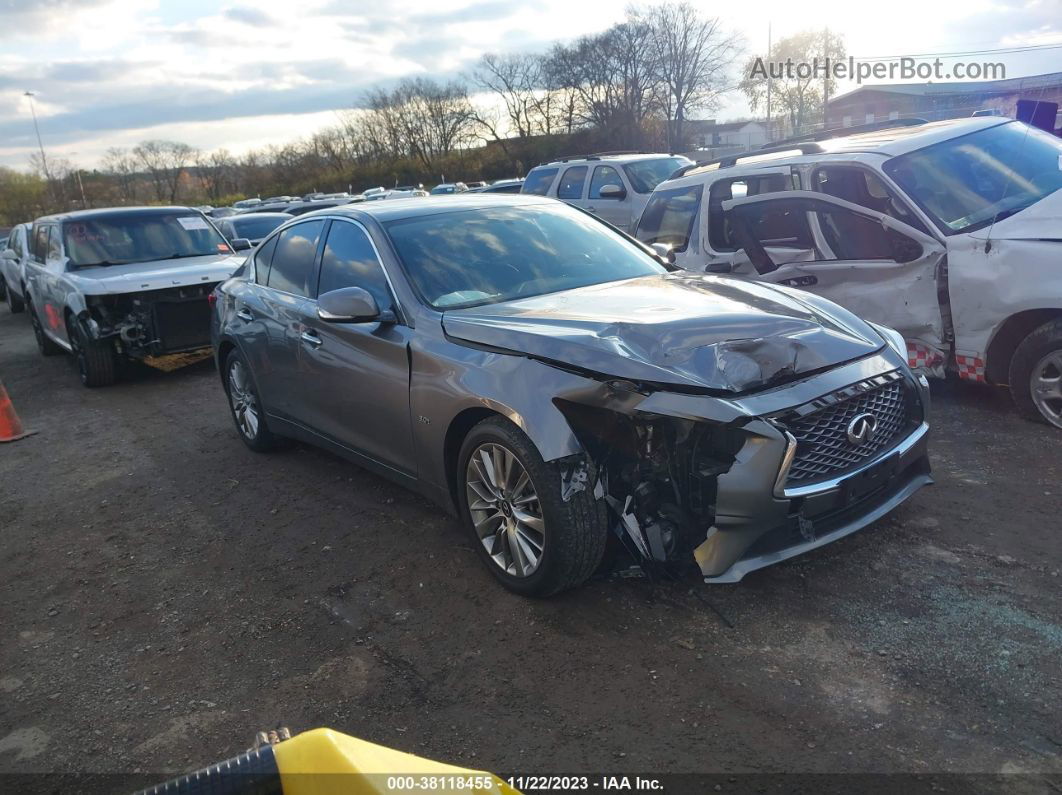 2019 Infiniti Q50 3.0t Luxe Gray vin: JN1EV7AP7KM541900