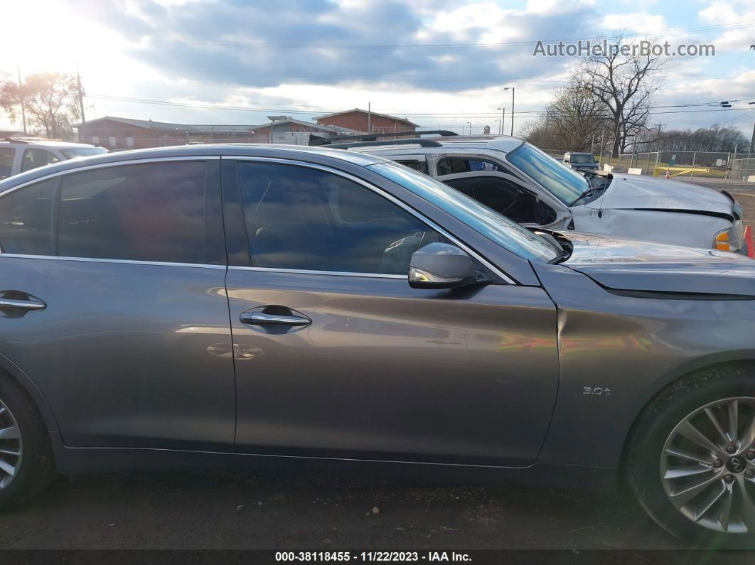 2019 Infiniti Q50 3.0t Luxe Gray vin: JN1EV7AP7KM541900