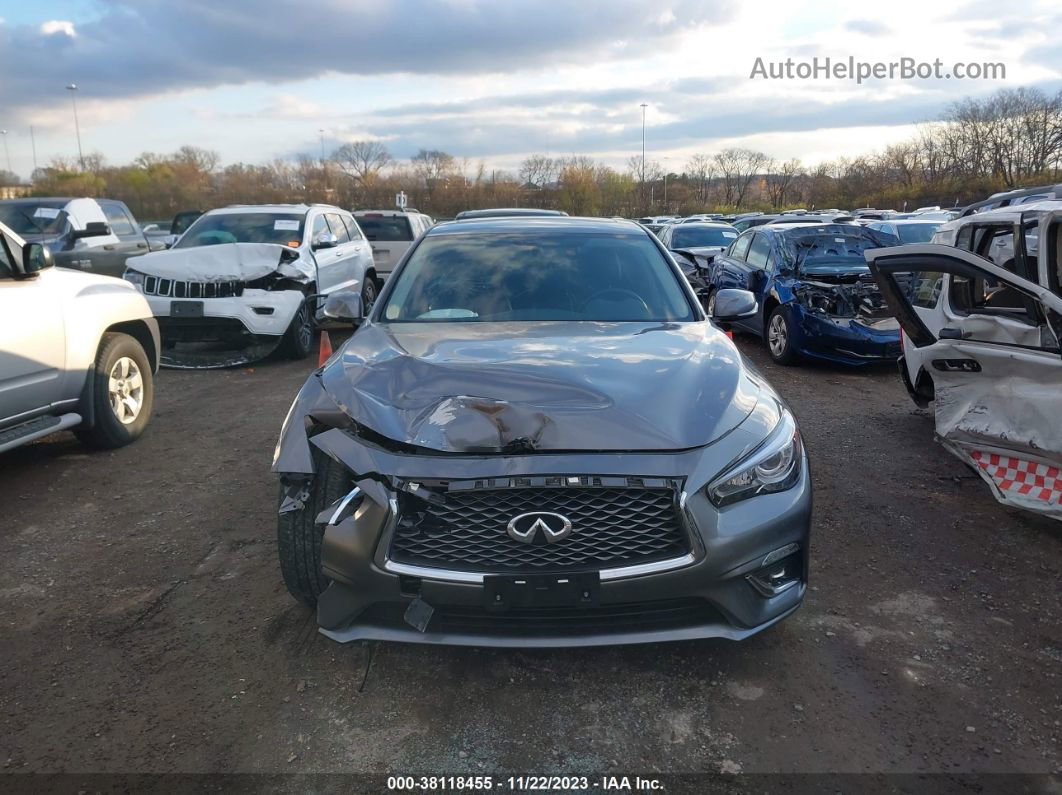 2019 Infiniti Q50 3.0t Luxe Gray vin: JN1EV7AP7KM541900