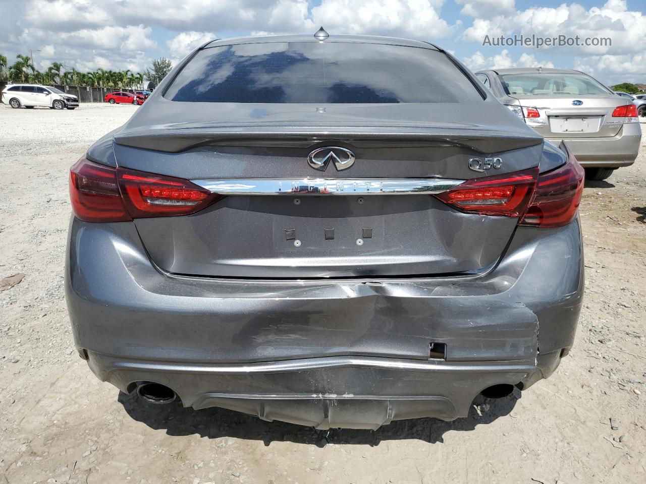 2019 Infiniti Q50 Luxe Gray vin: JN1EV7AP7KM542562