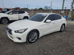 2019 Infiniti Q50 Luxe White vin: JN1EV7AP7KM542920