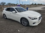 2019 Infiniti Q50 Luxe White vin: JN1EV7AP7KM542920