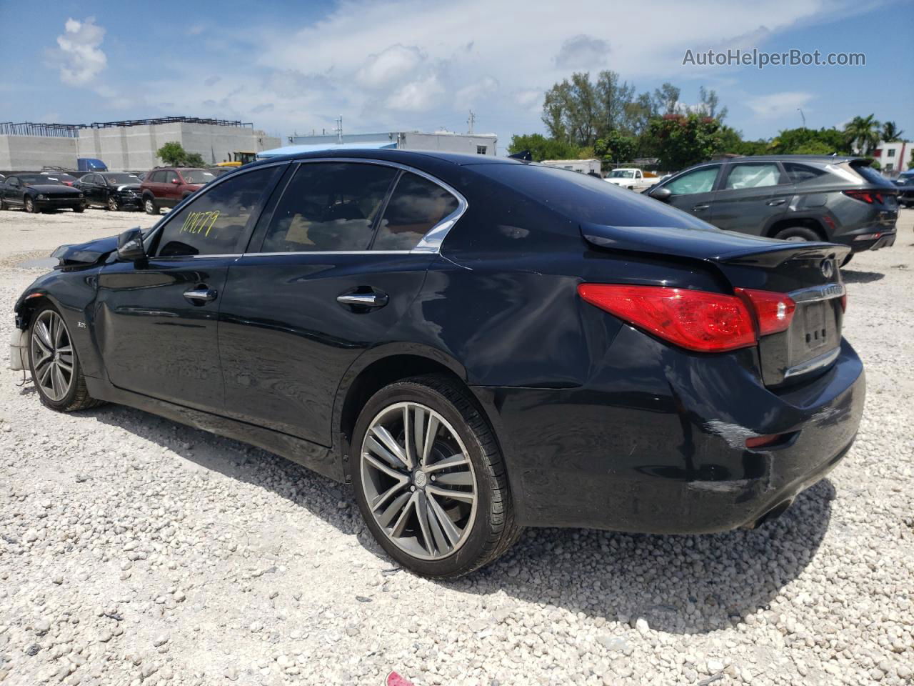 2016 Infiniti Q50 Premium Черный vin: JN1EV7AP8GM300693