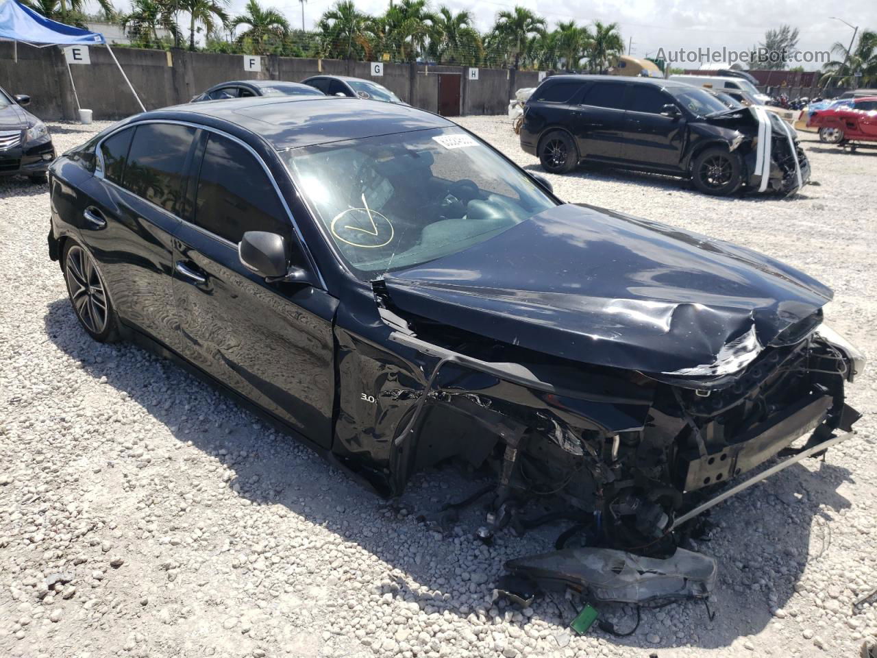 2016 Infiniti Q50 Premium Black vin: JN1EV7AP8GM300693