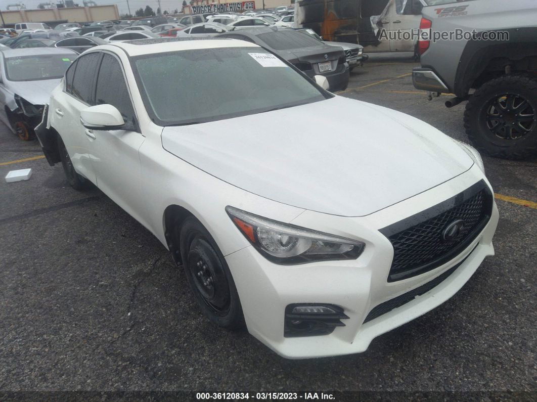 2016 Infiniti Q50 3.0t Premium Белый vin: JN1EV7AP8GM300998