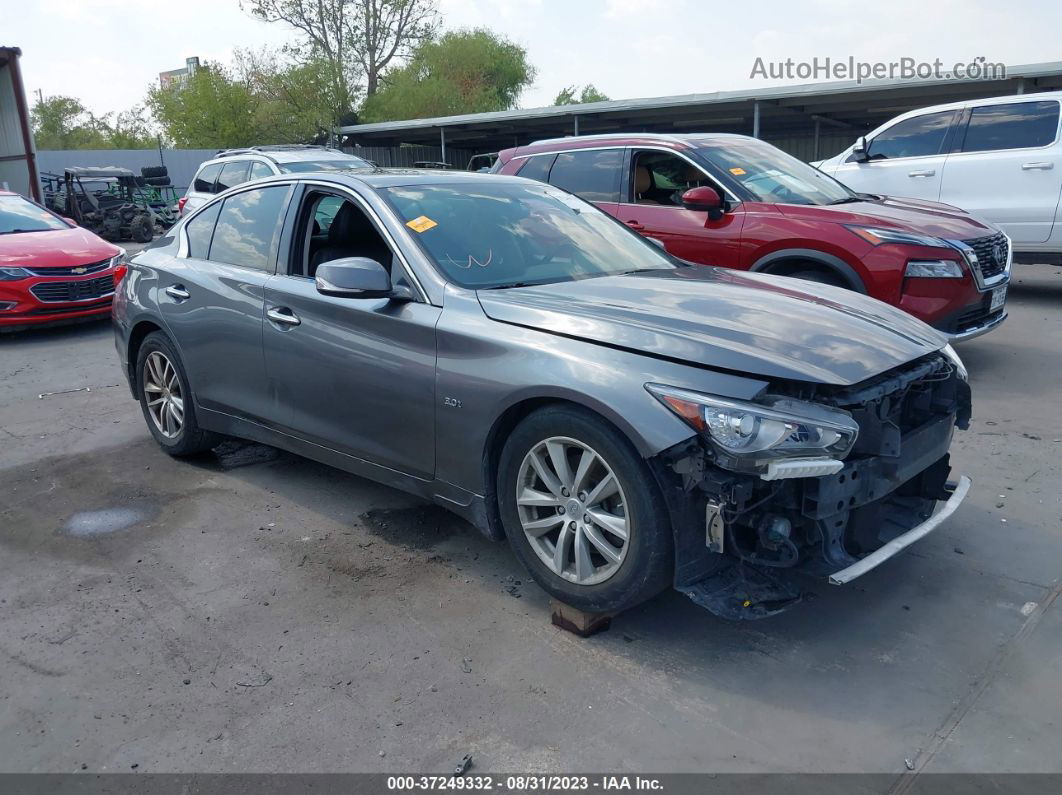 2016 Infiniti Q50 3.0t Premium Gray vin: JN1EV7AP8GM302900