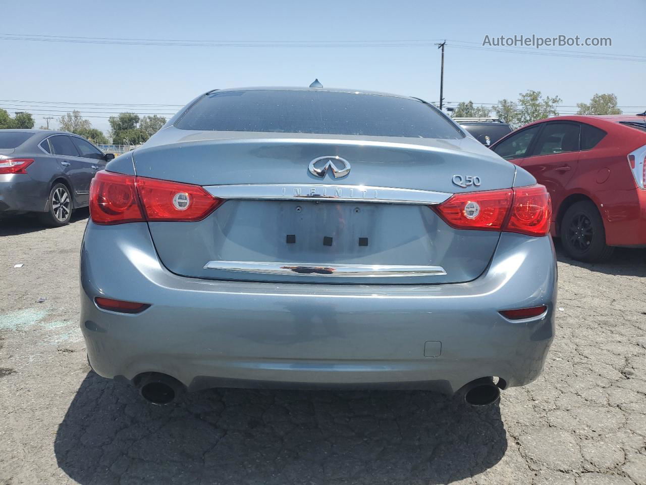 2016 Infiniti Q50 Premium Синий vin: JN1EV7AP8GM303108