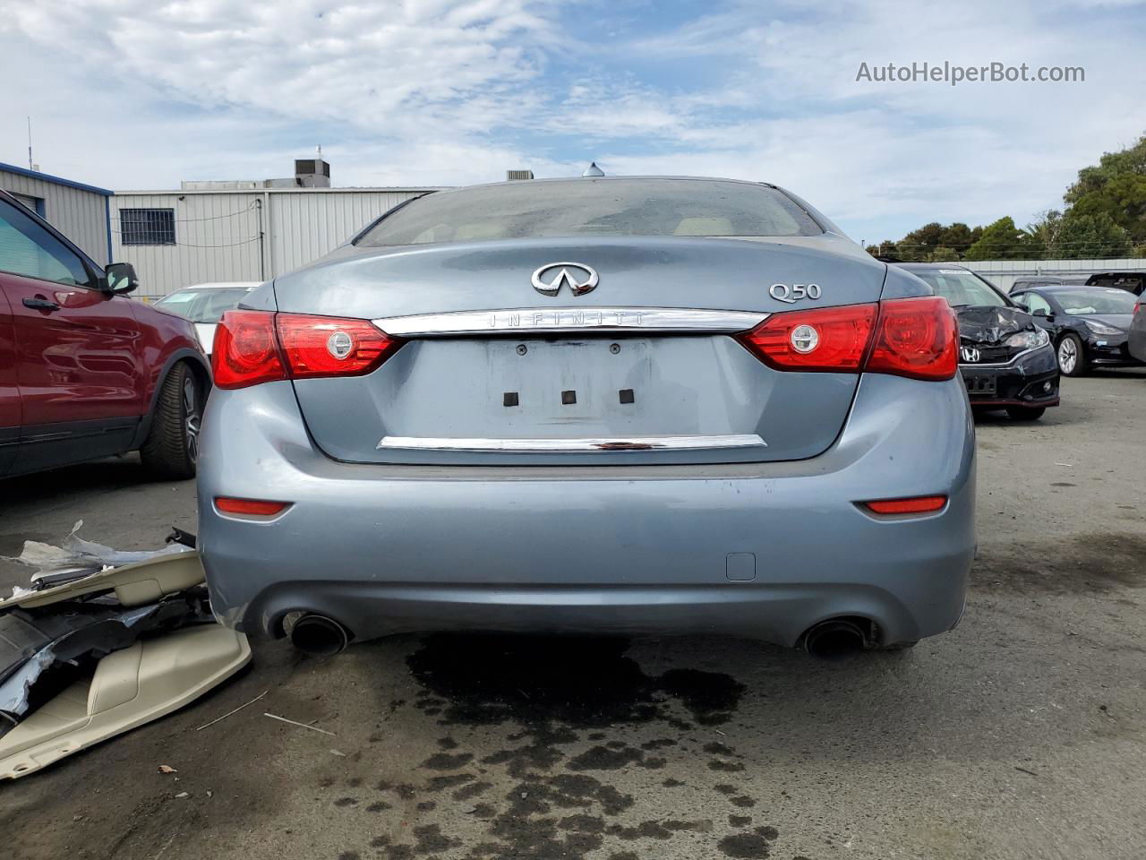 2016 Infiniti Q50 Premium Синий vin: JN1EV7AP8GM305943