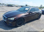 2018 Infiniti Q50 3.0t Luxe Brown vin: JN1EV7AP8JM350632