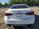 2018 Infiniti Q50 Luxe White vin: JN1EV7AP8JM357385