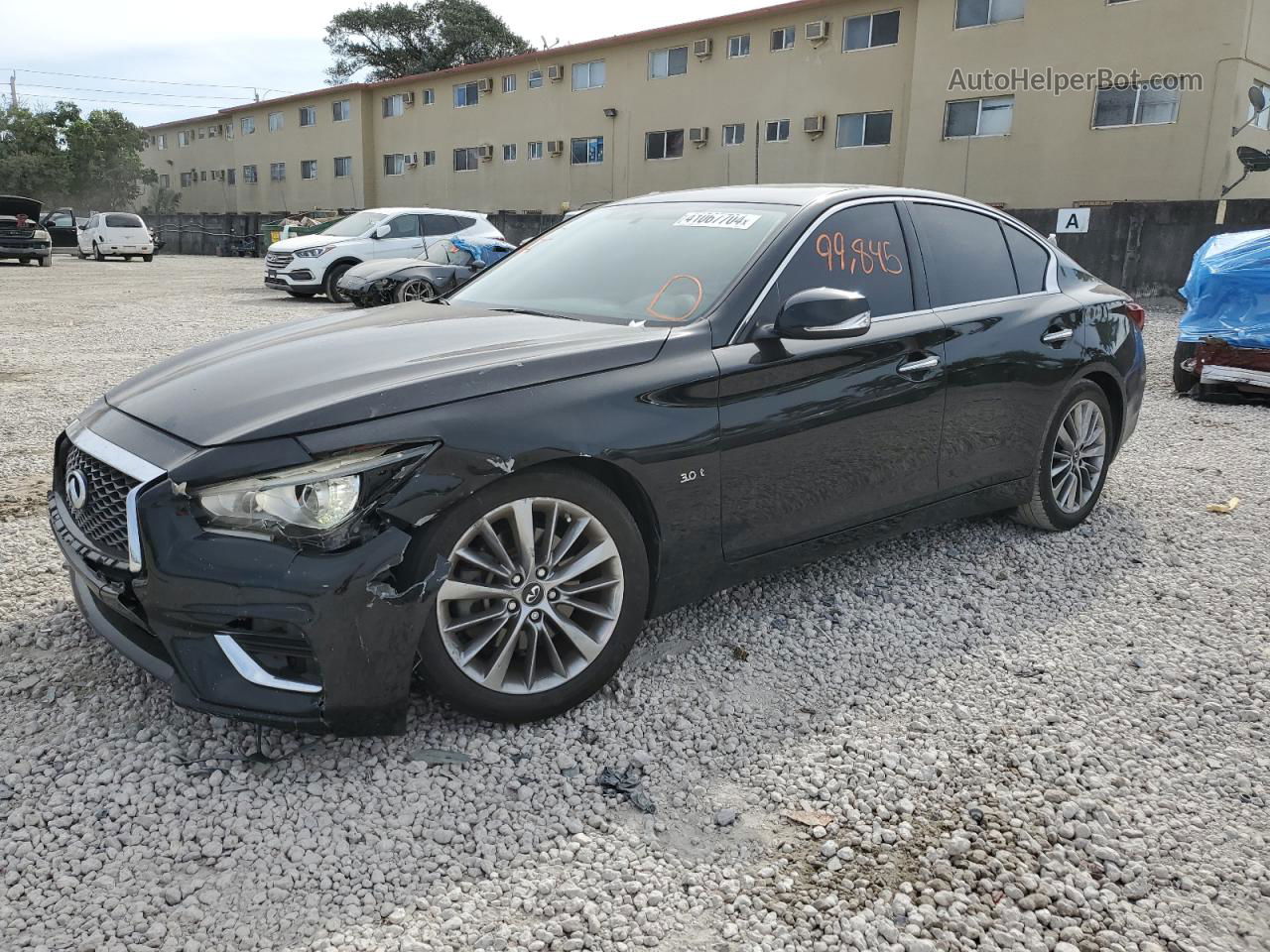 2018 Infiniti Q50 Luxe Black vin: JN1EV7AP8JM360125