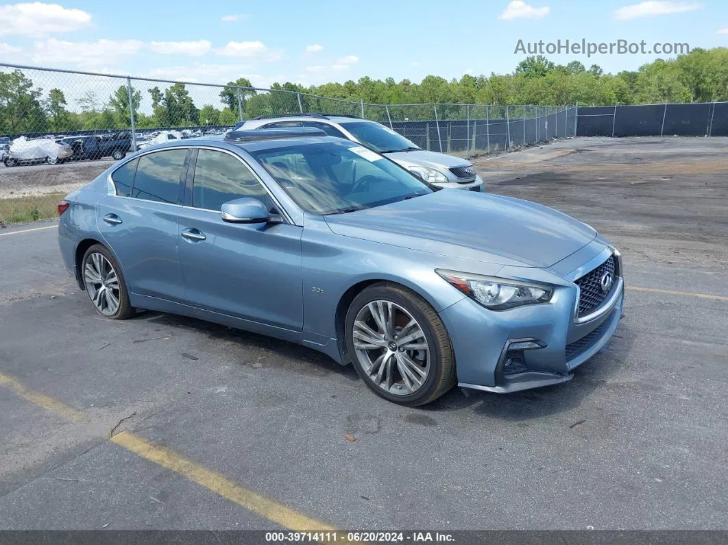 2018 Infiniti Q50 3.0t Sport Синий vin: JN1EV7AP8JM364952