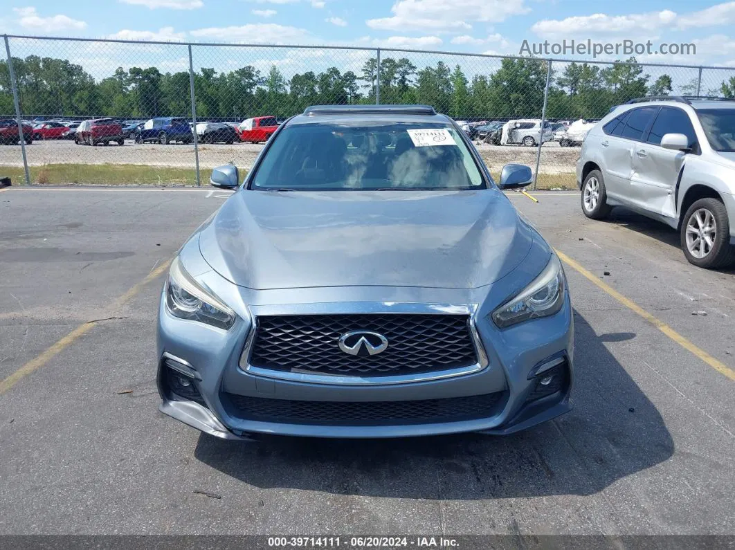 2018 Infiniti Q50 3.0t Sport Синий vin: JN1EV7AP8JM364952