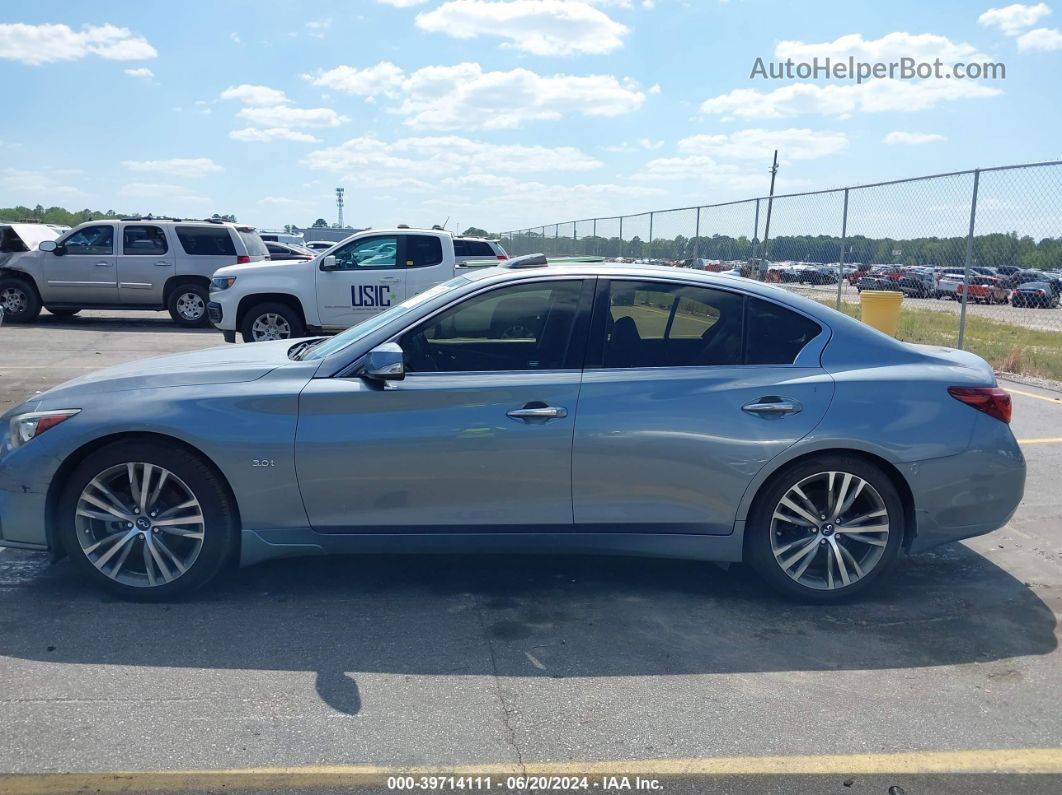 2018 Infiniti Q50 3.0t Sport Blue vin: JN1EV7AP8JM364952