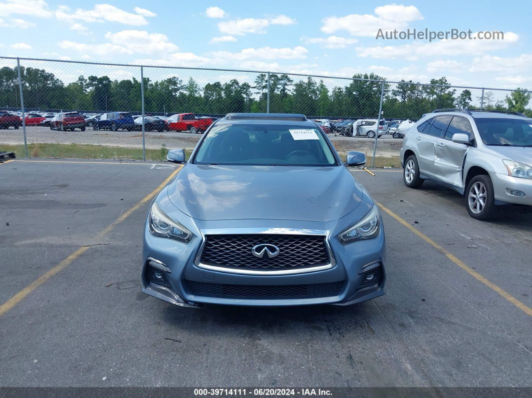 2018 Infiniti Q50 3.0t Sport Blue vin: JN1EV7AP8JM364952