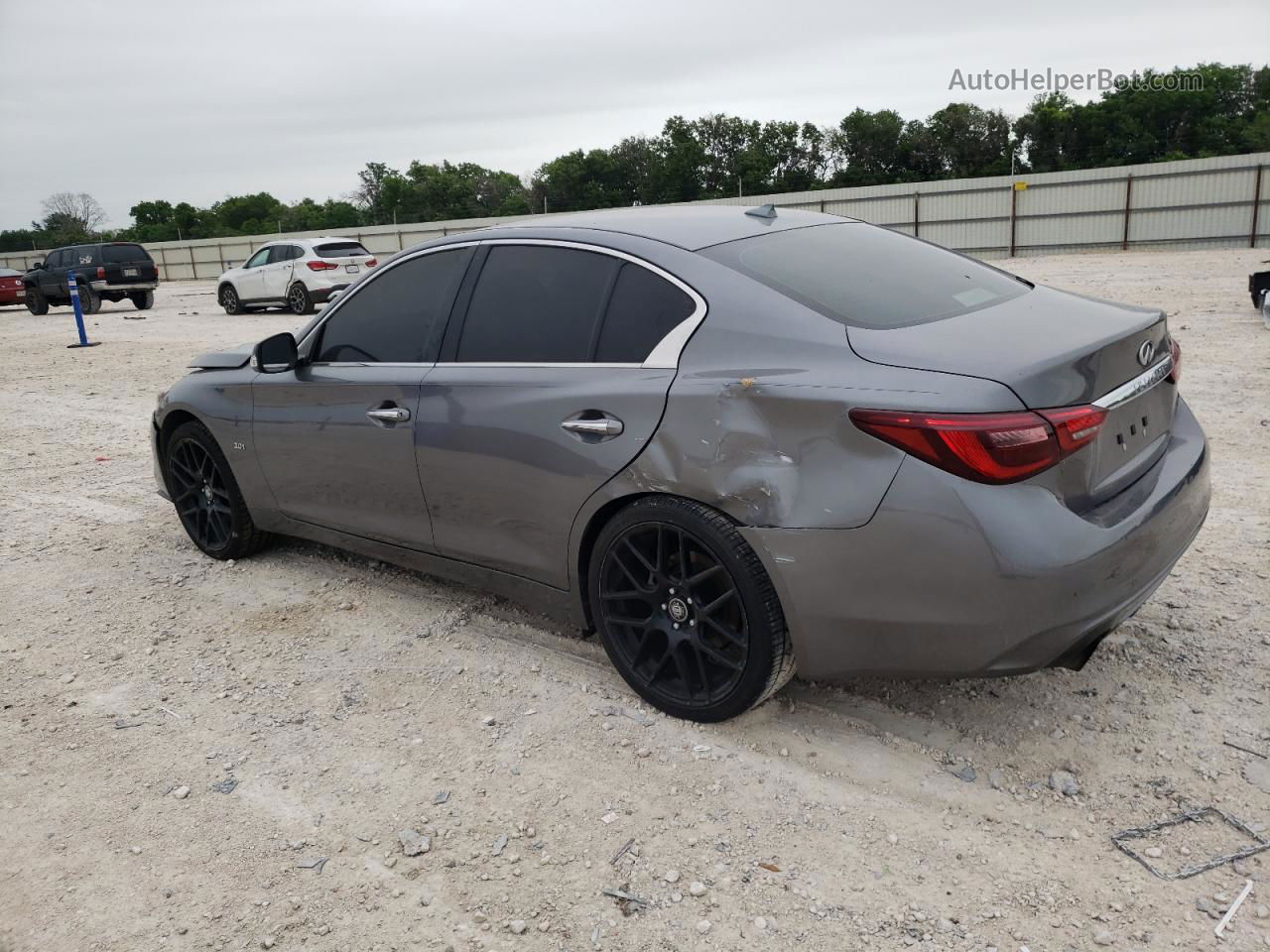 2018 Infiniti Q50 Luxe Gray vin: JN1EV7AP8JM366197